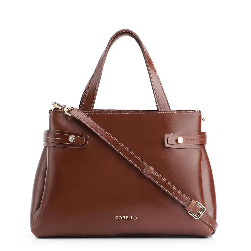 Bolsa Tote Couro Marrom