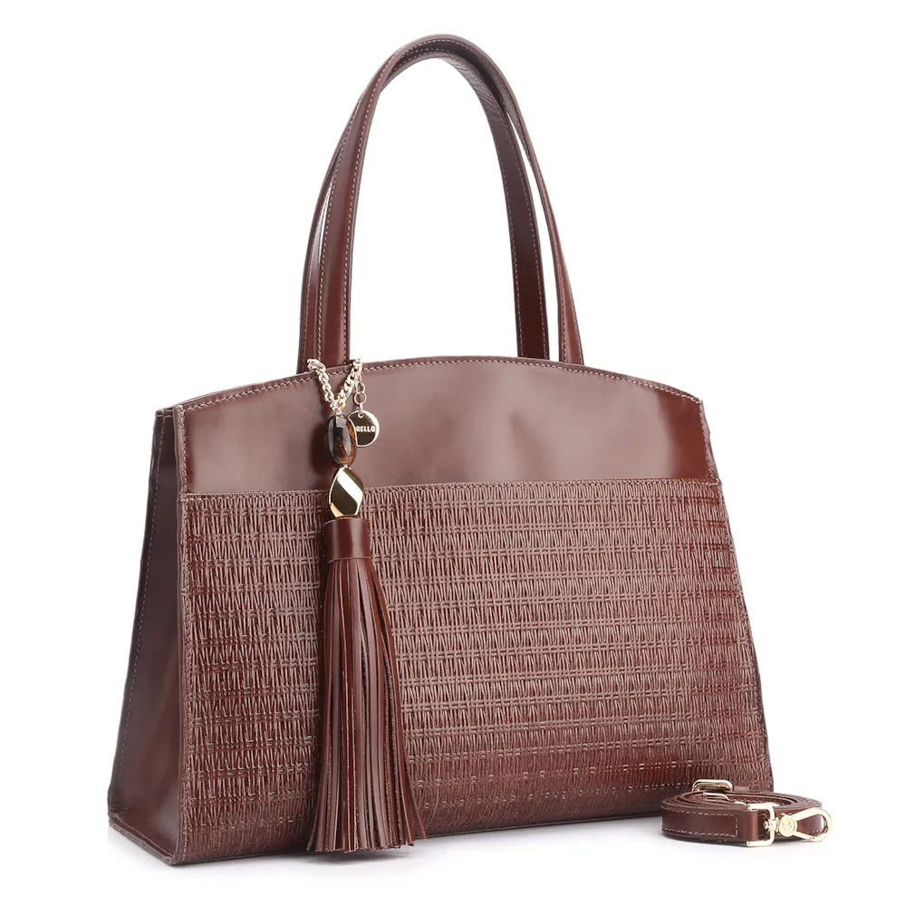Bolsa Tote Couro Marrom - imagem 3