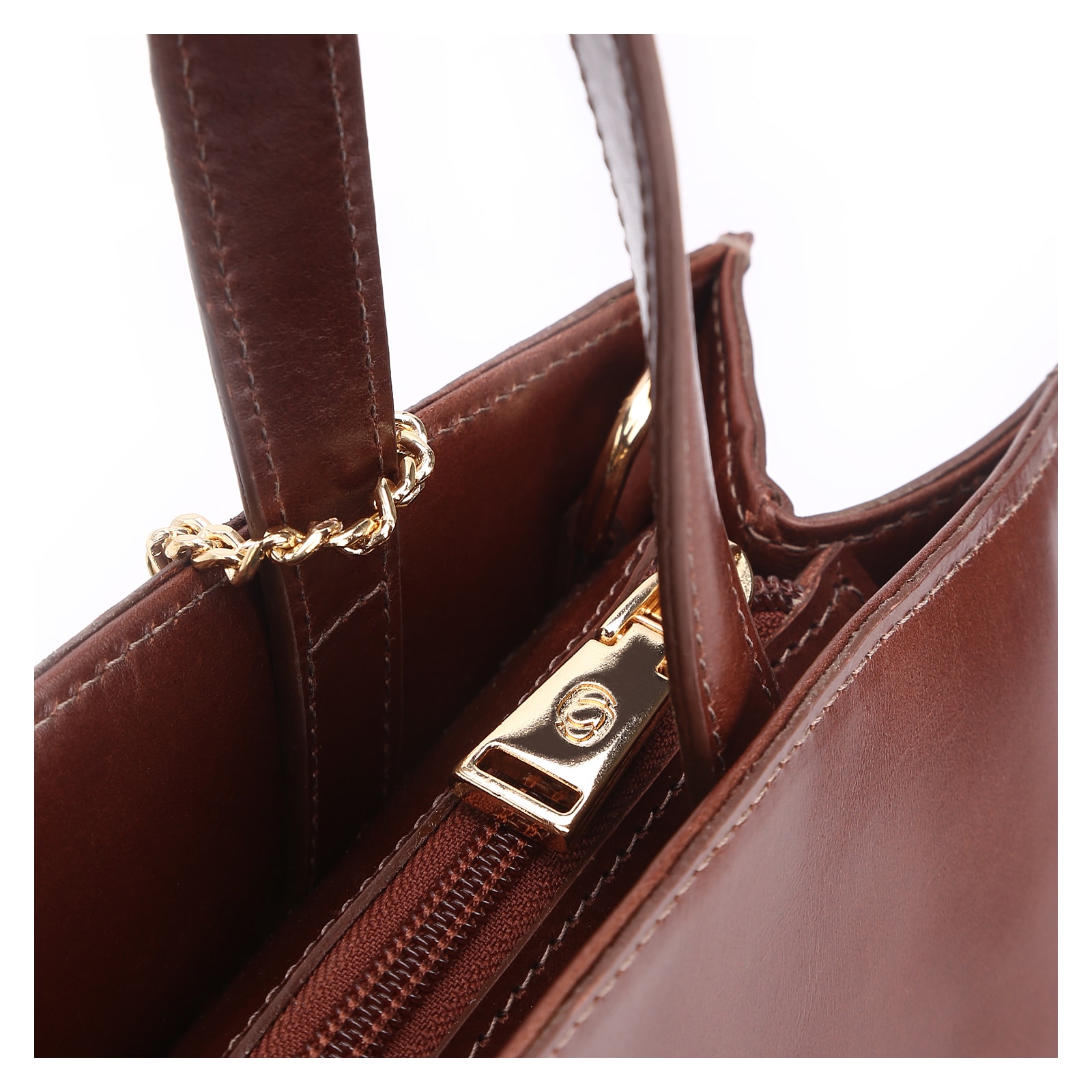 Bolsa Tote Couro Marrom