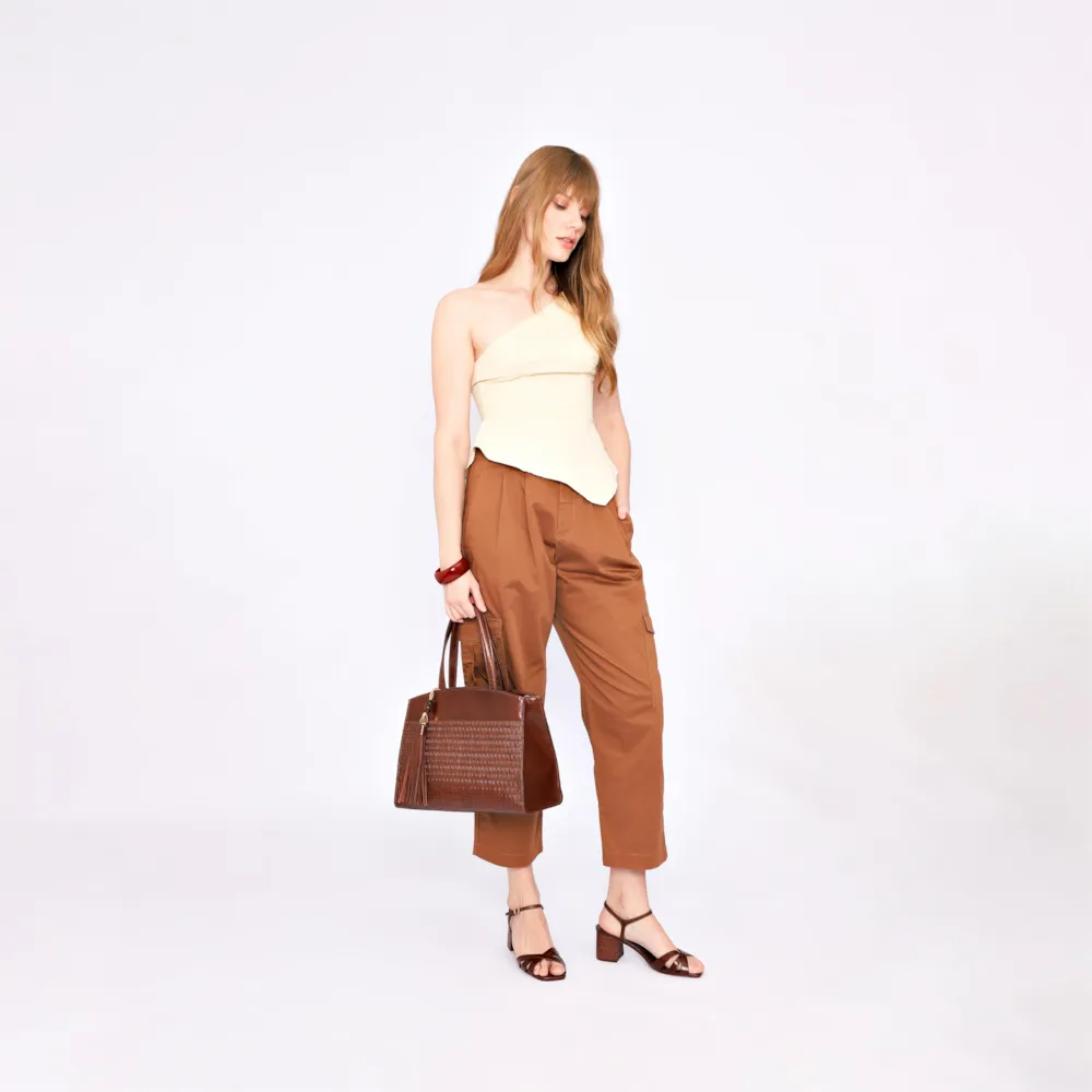Bolsa Tote Couro Marrom - imagem 8