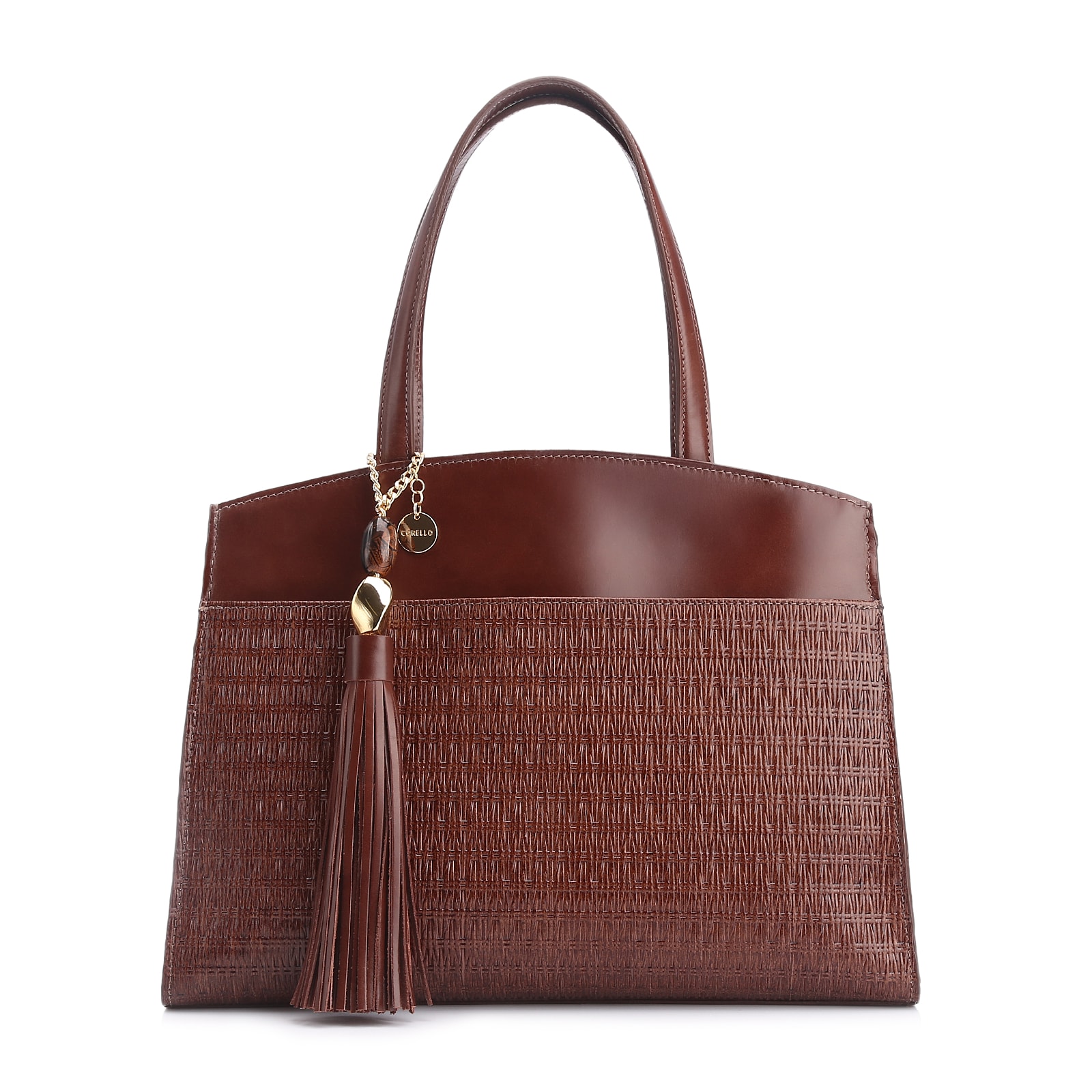 Bolsa Tote Couro Marrom