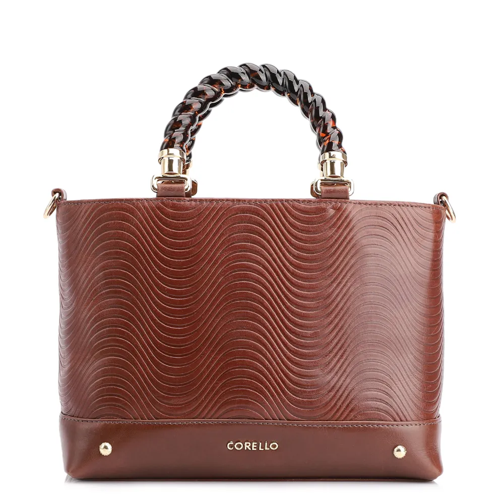 Bolsa Tote Couro Marrom