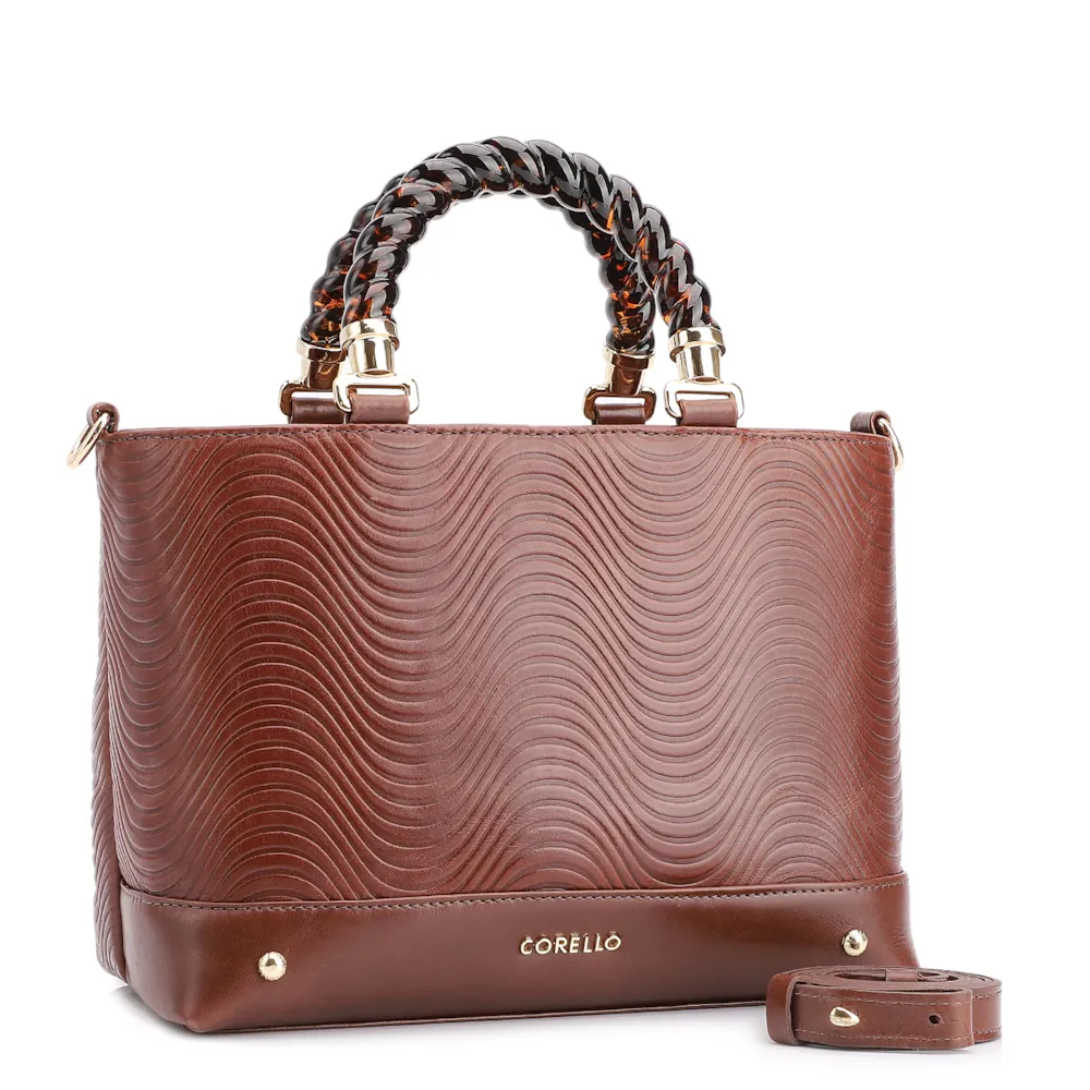 Bolsa Tote Couro Marrom - imagem 3