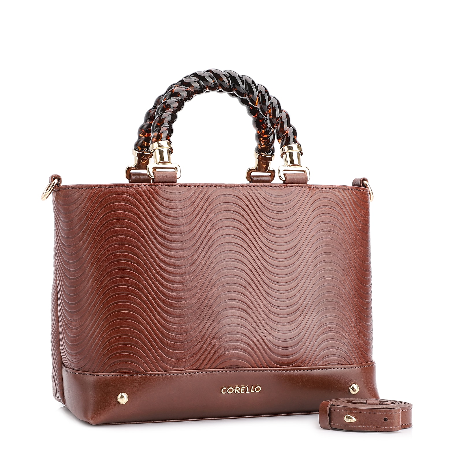Bolsa Tote Couro Marrom