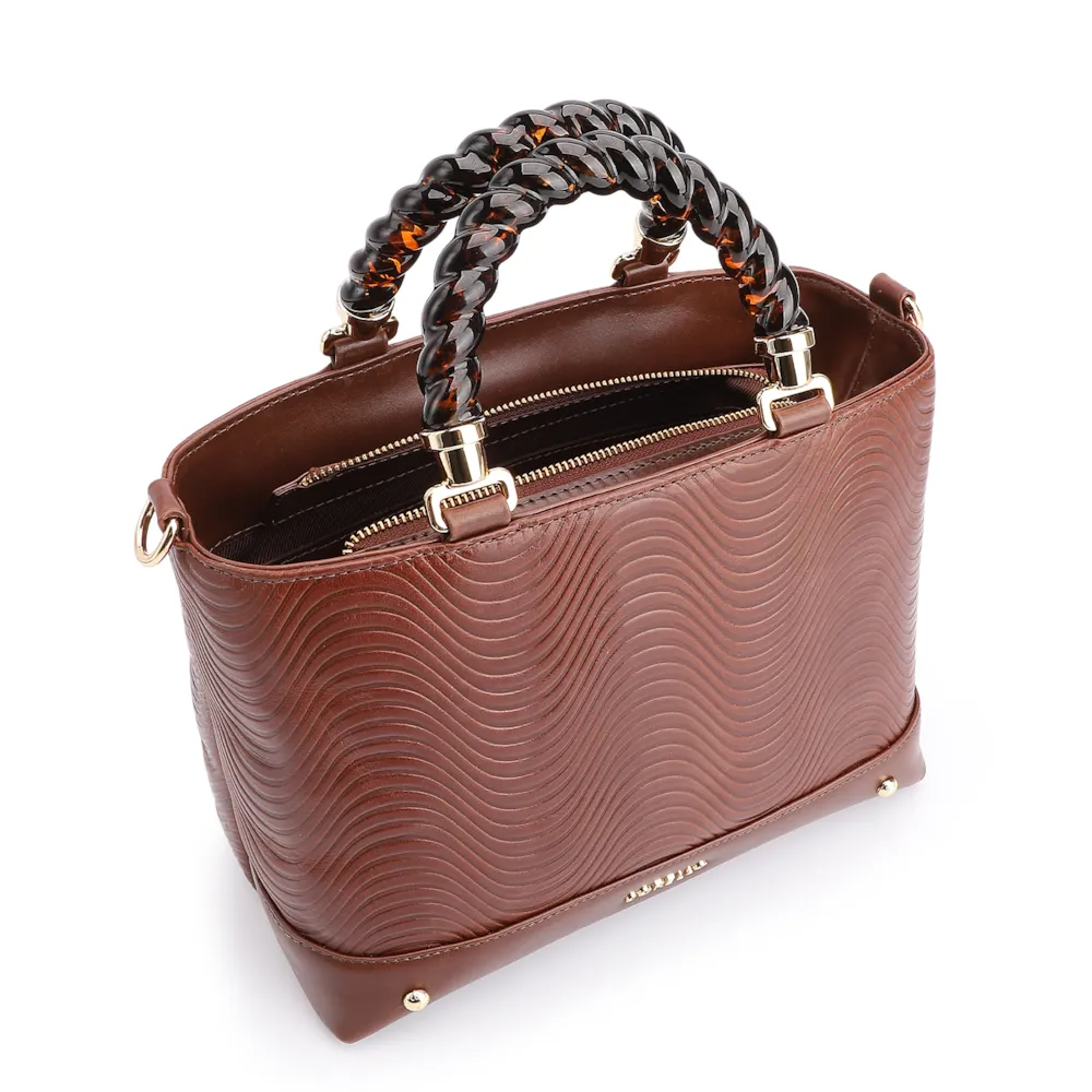 Bolsa Tote Couro Marrom - imagem 5