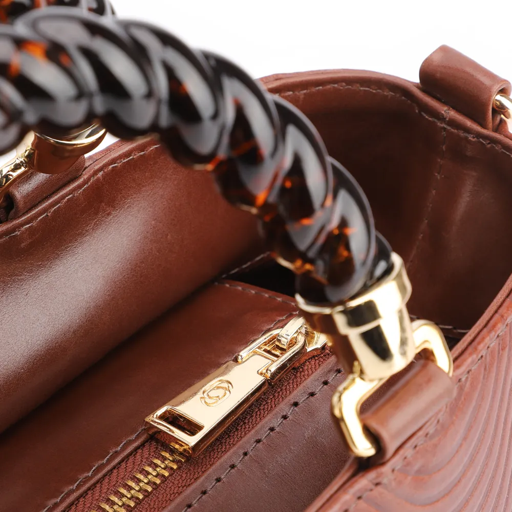 Bolsa Tote Couro Marrom - imagem 6