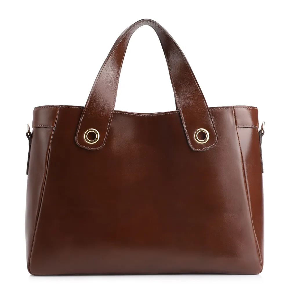 Bolsa Tote Couro Marrom - imagem 4