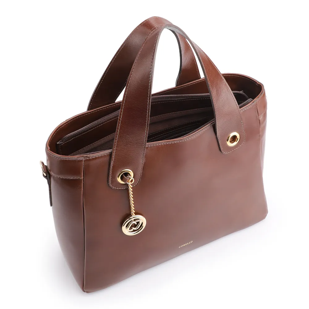 Bolsa Tote Couro Marrom - imagem 5