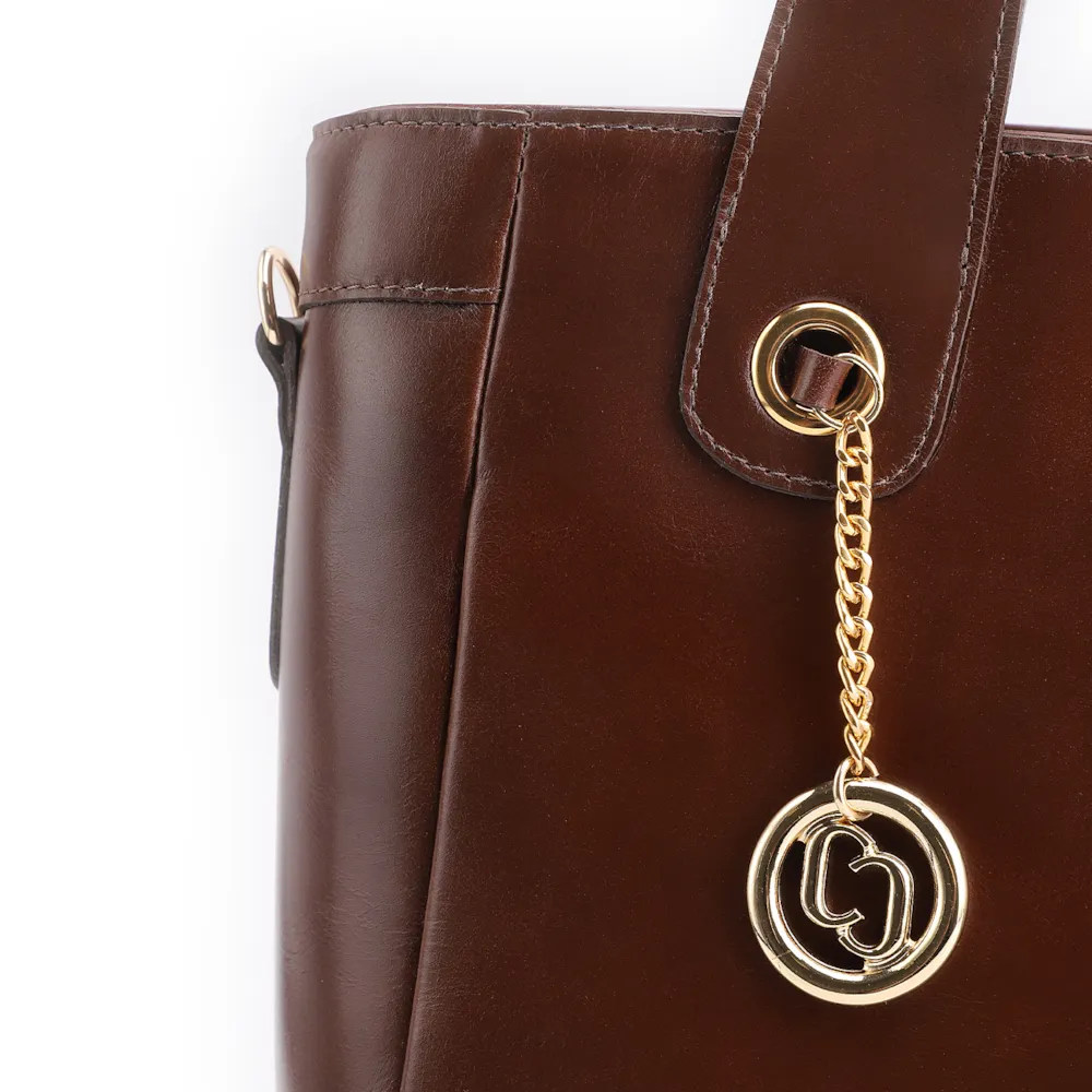 Bolsa Tote Couro Marrom - imagem 8