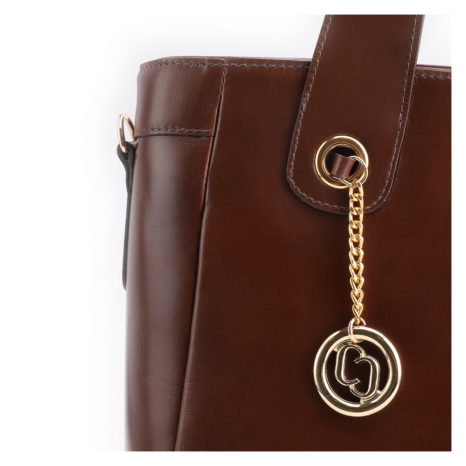 Bolsa Tote Couro Marrom