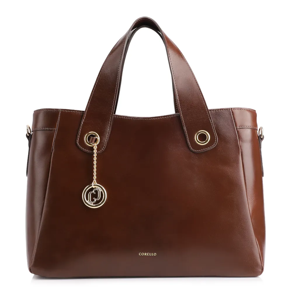 Bolsa Tote Couro Marrom