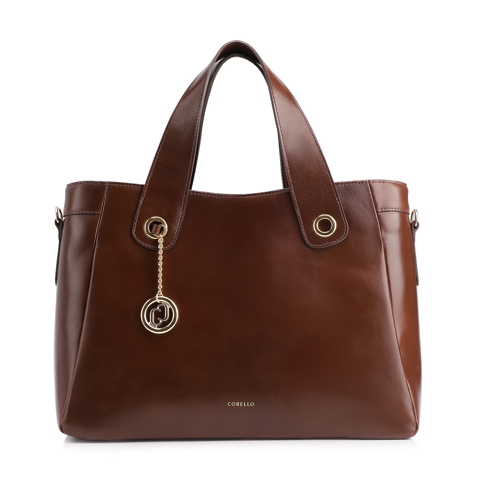 Bolsa Tote Couro Marrom
