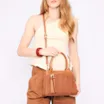 Bolsa Tote Couro Marrom/Alt Marrom - imagem 2