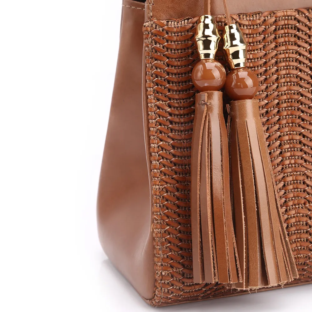 Bolsa Tote Couro Marrom/Alt Marrom - imagem 8