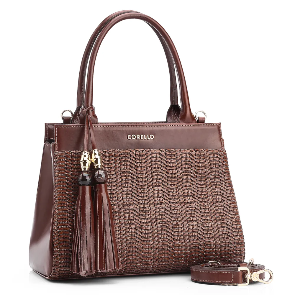 Bolsa Tote Couro Marrom/Alt Marrom Escuro - imagem 3