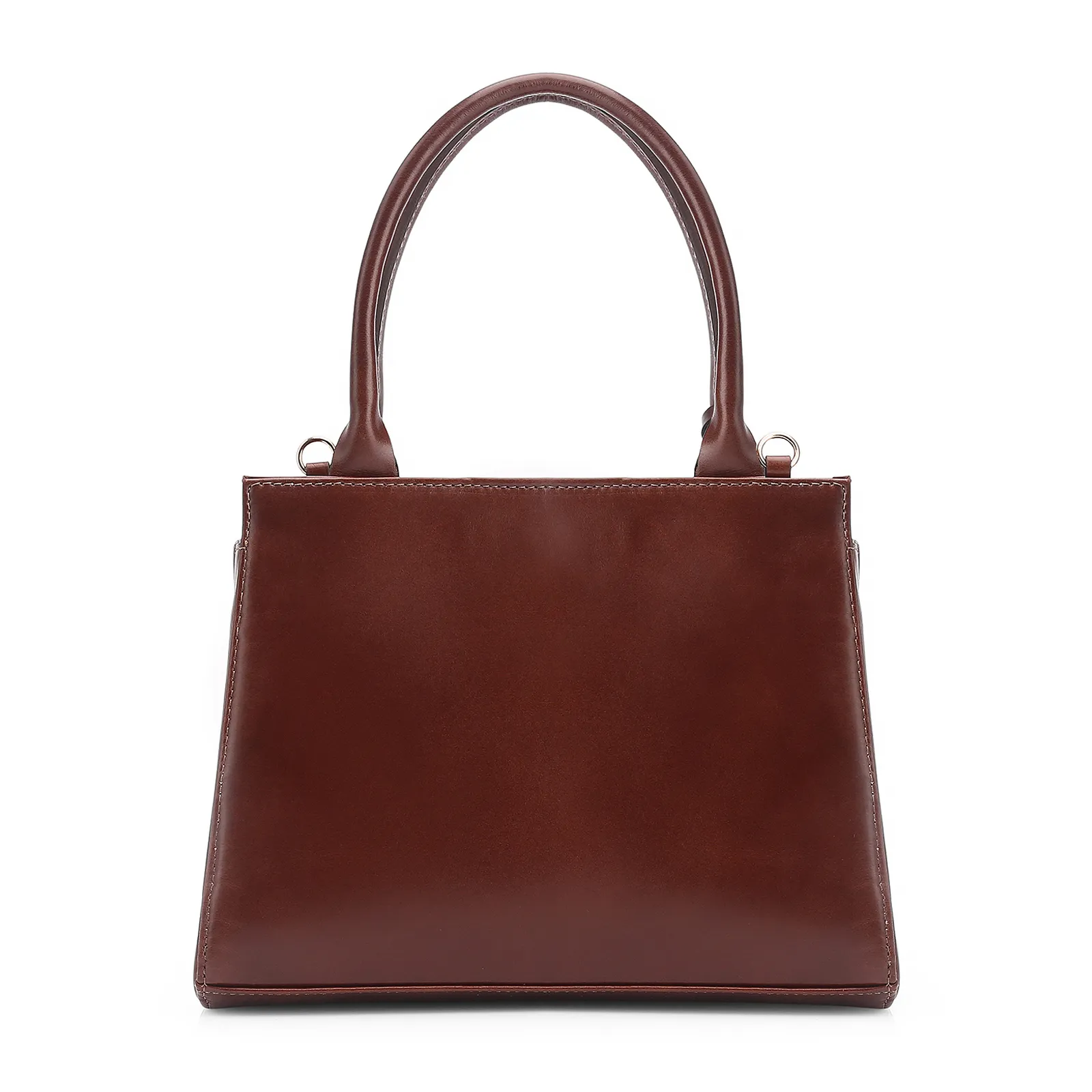 Bolsa Tote Couro Marrom/Alt Marrom Escuro