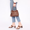 Bolsa Tote Couro Marrom/Alt Marrom Escuro - imagem 8