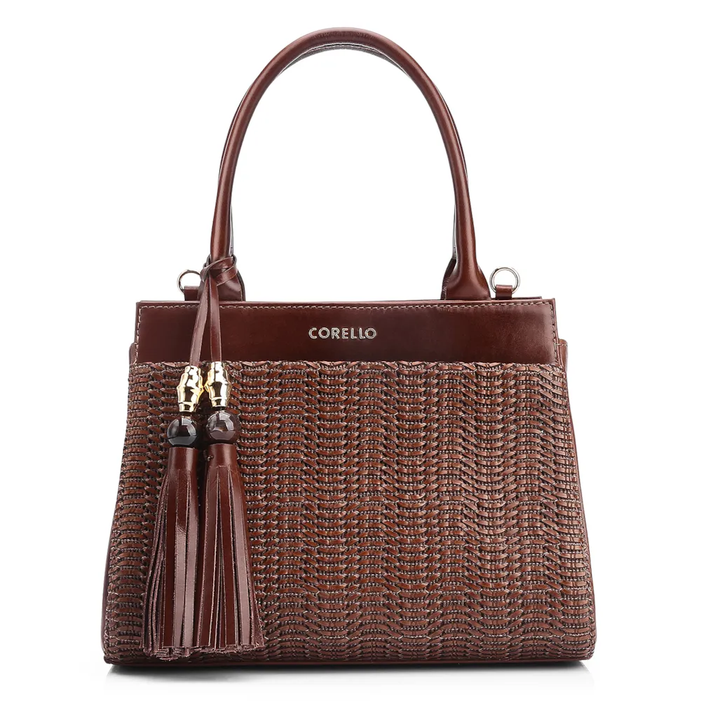 Bolsa Tote Couro Marrom/Alt Marrom Escuro