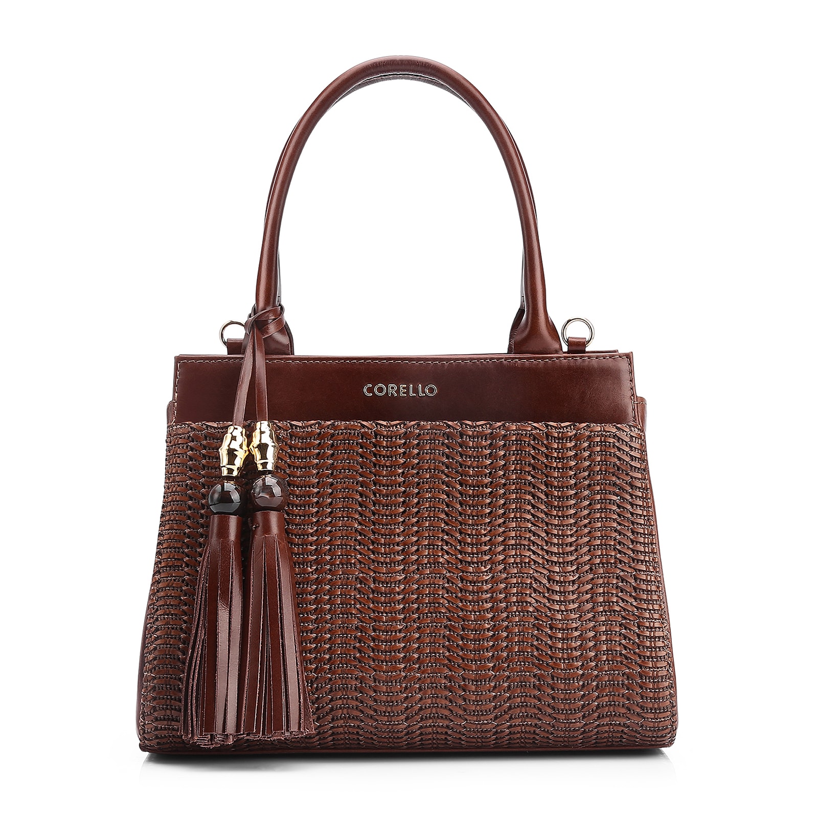 Bolsa Tote Couro Marrom/Alt Marrom Escuro