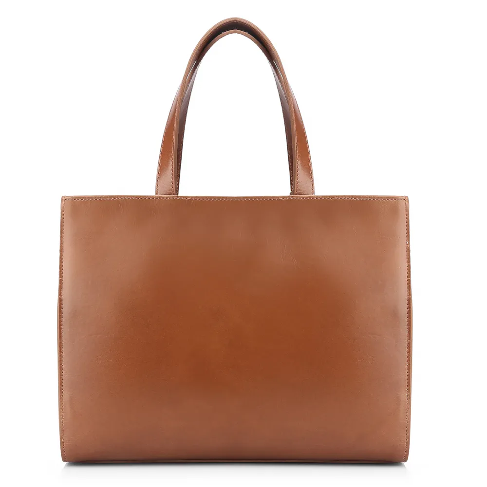 Bolsa Tote Couro Marrom/Alt Tramado Marrom - imagem 3