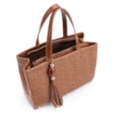 Bolsa Tote Couro Marrom/Alt Tramado Marrom - imagem 4