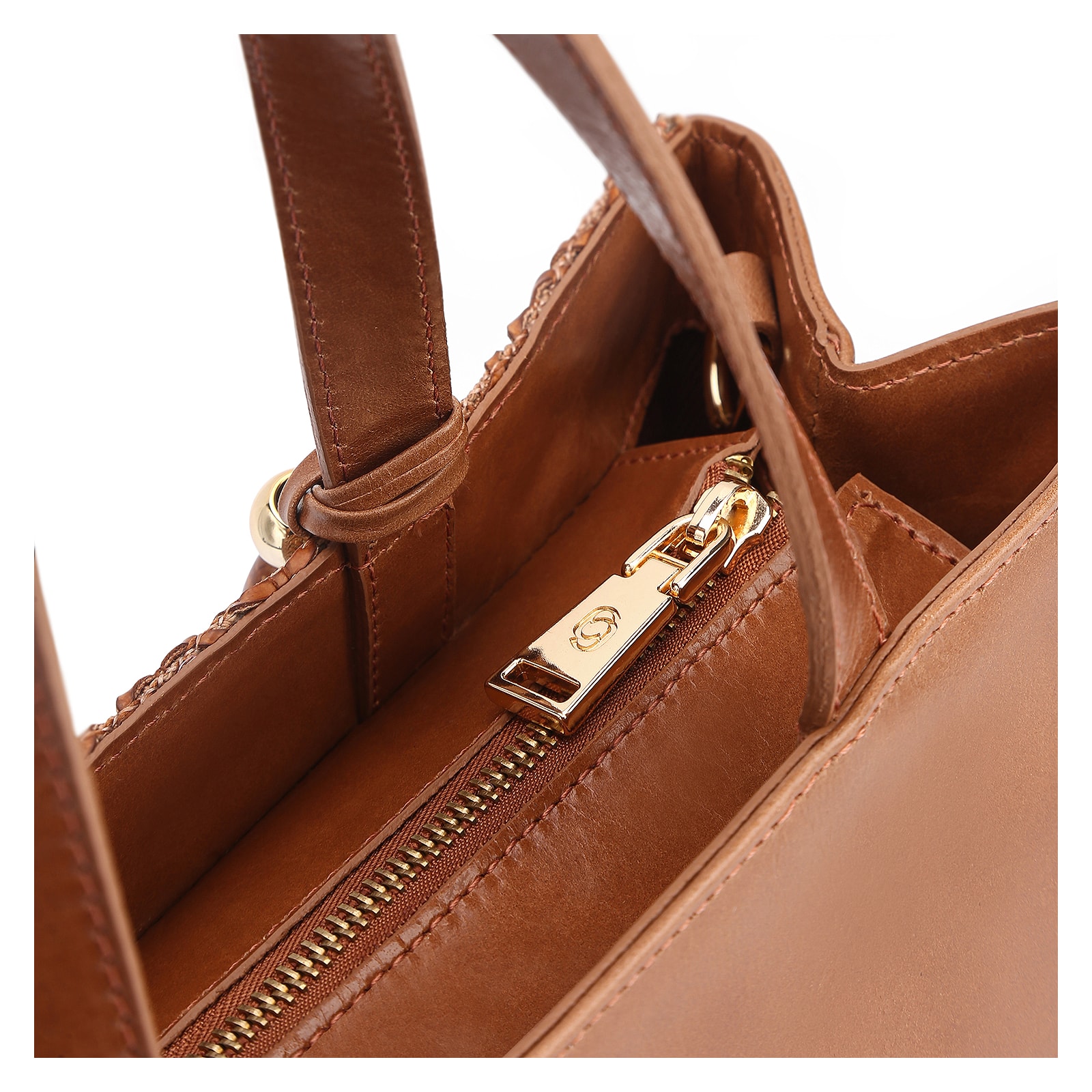 Bolsa Tote Couro Marrom/Alt Tramado Marrom