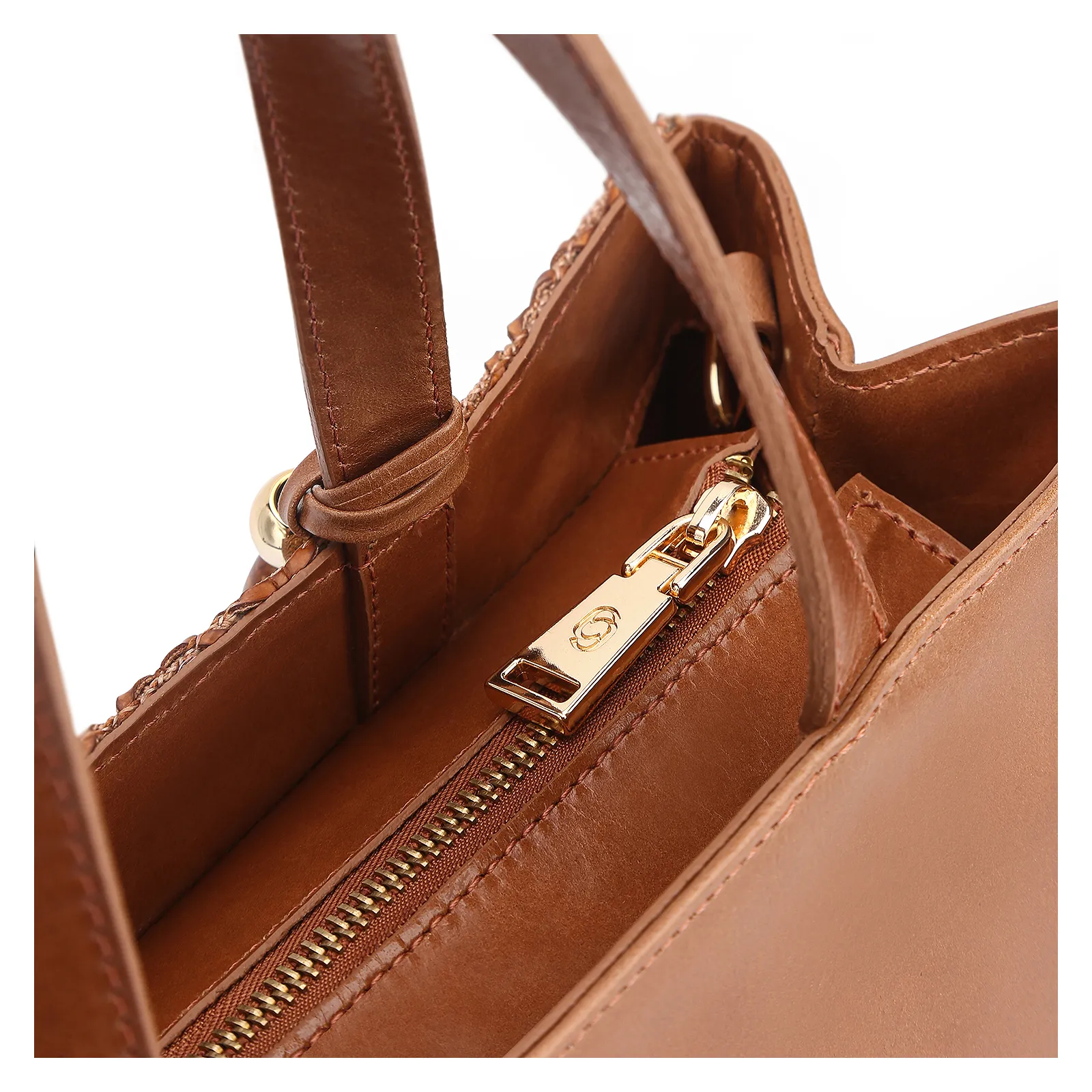 Bolsa Tote Couro Marrom/Alt Tramado Marrom