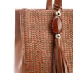 Bolsa Tote Couro Marrom/Alt Tramado Marrom - imagem 7