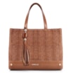 Bolsa Tote Couro Marrom/Alt Tramado Marrom - imagem 1