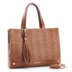 Bolsa Tote Couro Marrom/Alt Tramado Marrom - imagem 2