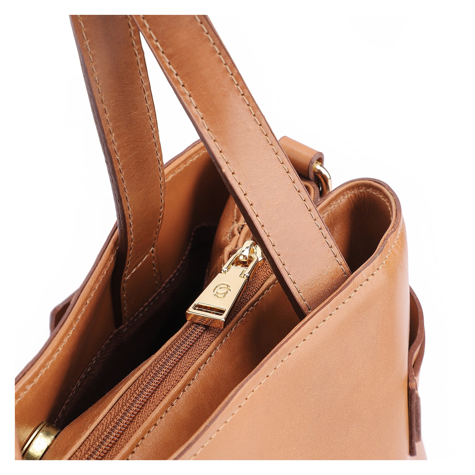Bolsa Tote Couro Marrom Claro