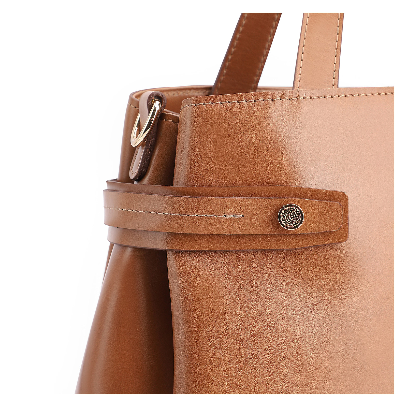 Bolsa Tote Couro Marrom Claro