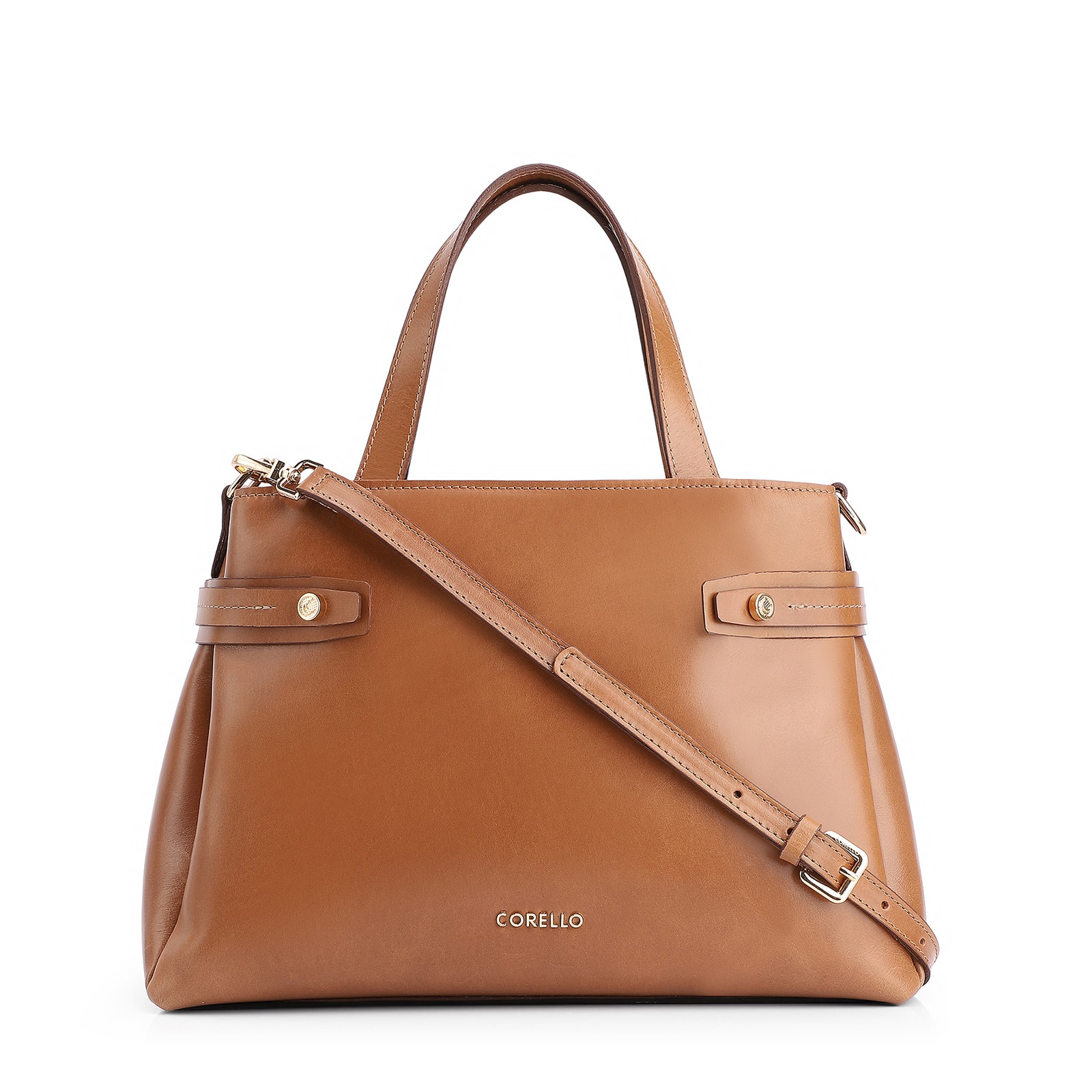 Bolsa Tote Couro Marrom Claro
