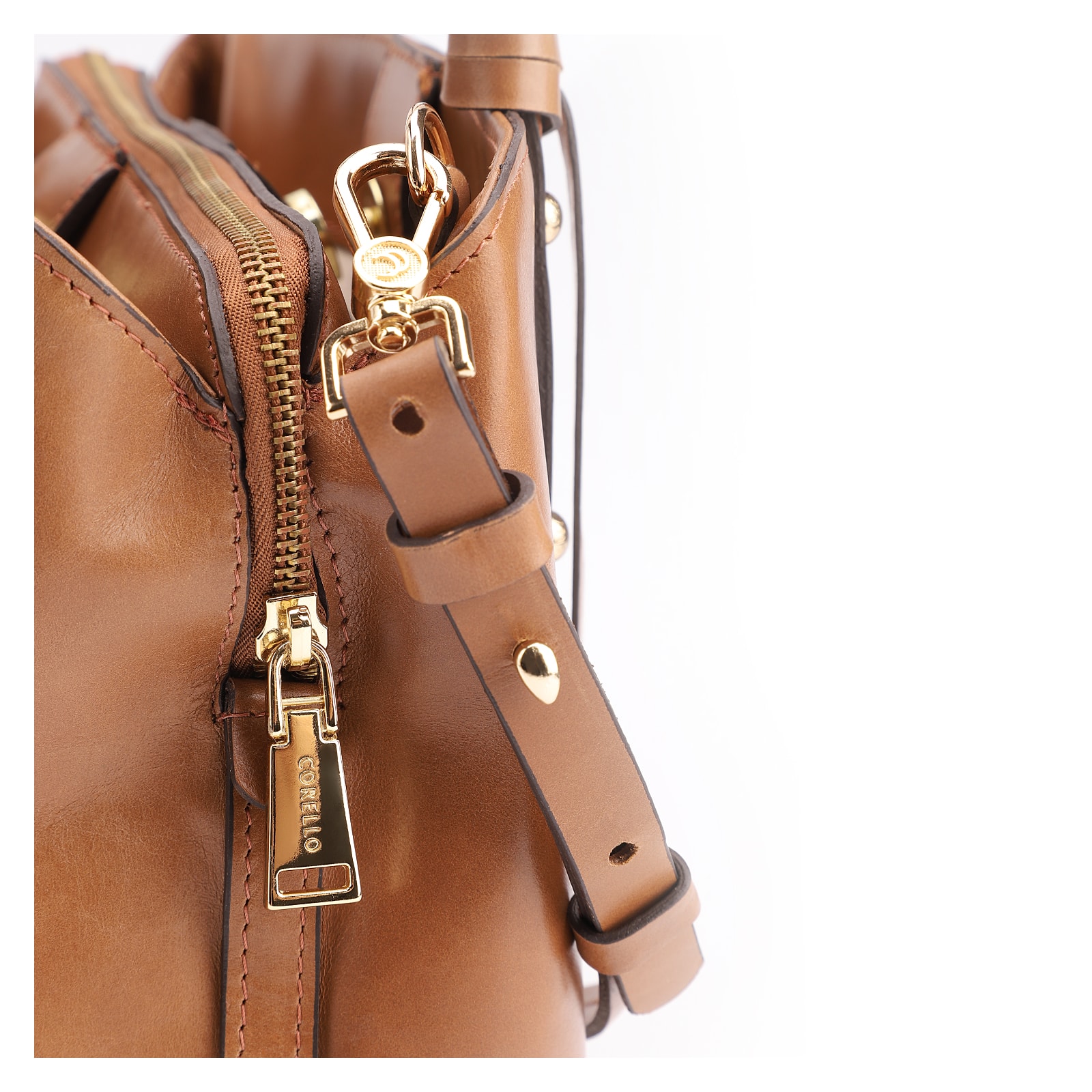 Bolsa Tote Couro Marrom Claro