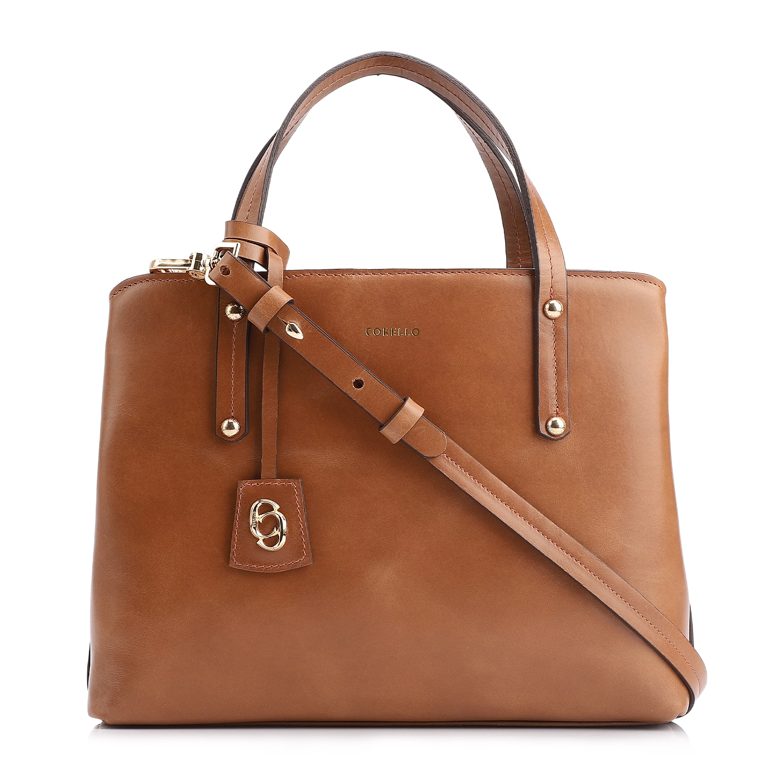 Bolsa Tote Couro Marrom Claro