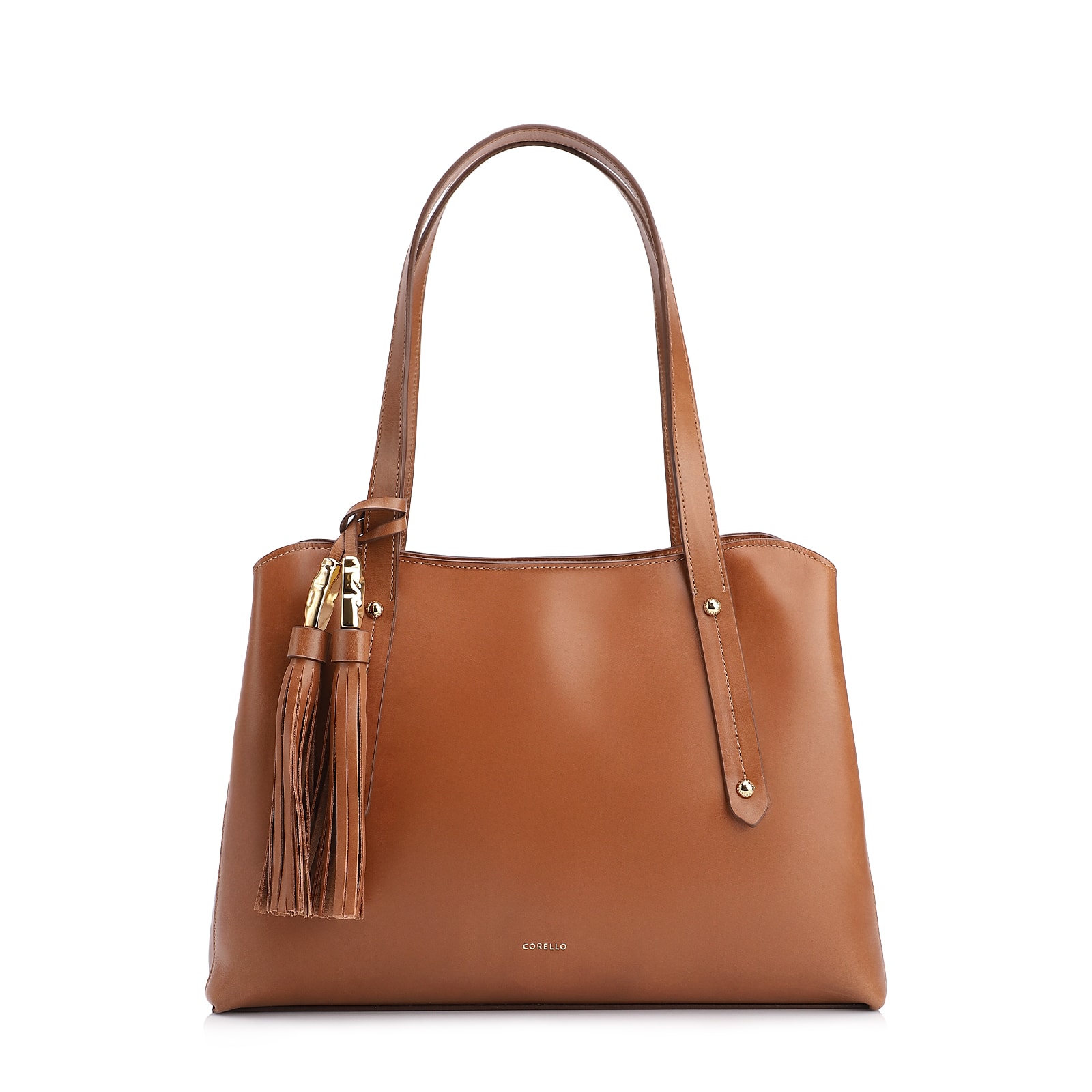 Bolsa Tote Couro Marrom Claro