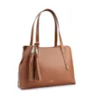 Bolsa Tote Couro Marrom Claro - imagem 2