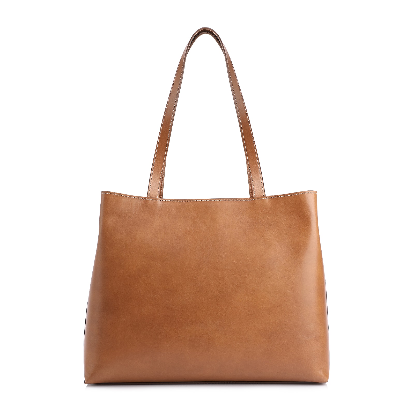 Bolsa Tote Couro Marrom Claro