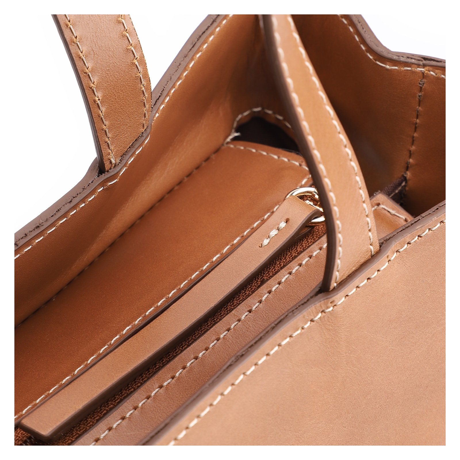 Bolsa Tote Couro Marrom Claro