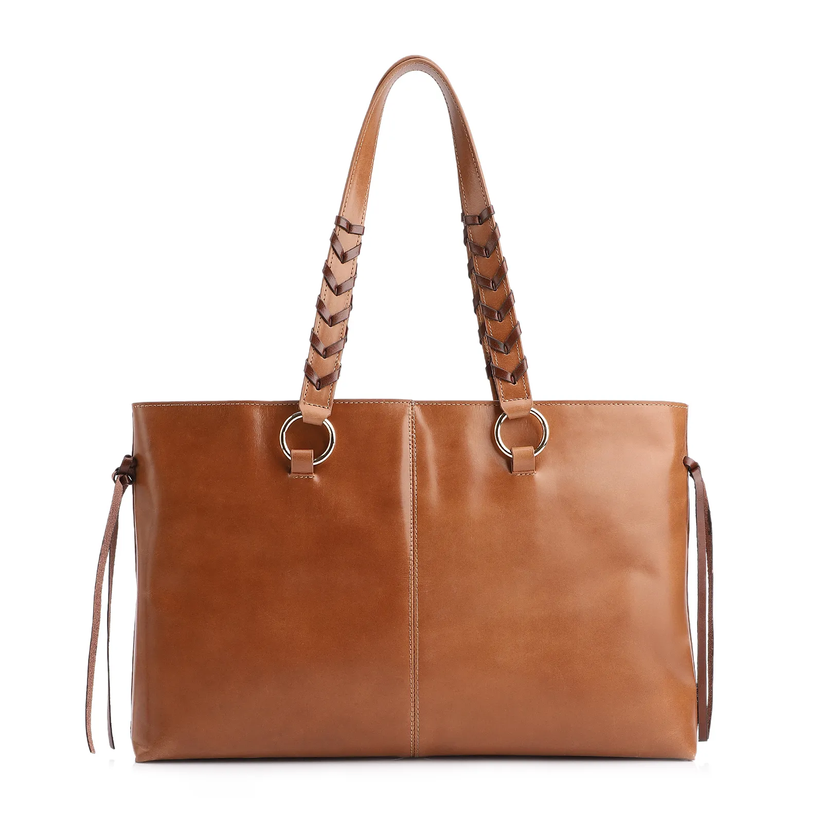 Bolsa Tote Couro Marrom Claro