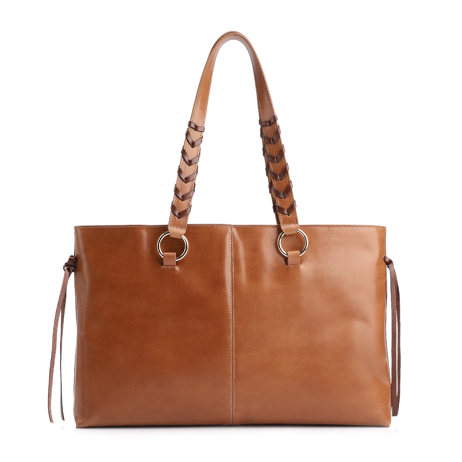 Bolsa Tote Couro Marrom Claro