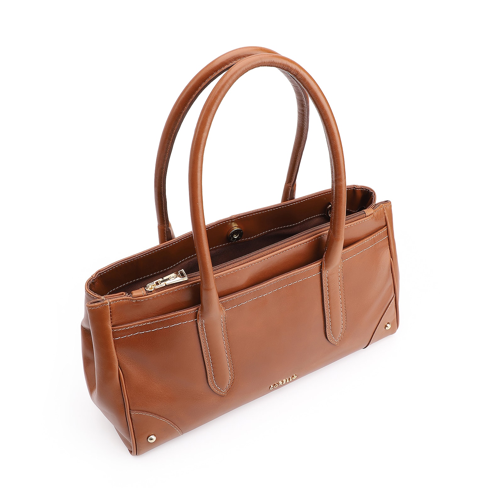 Bolsa Tote Couro Marrom Claro