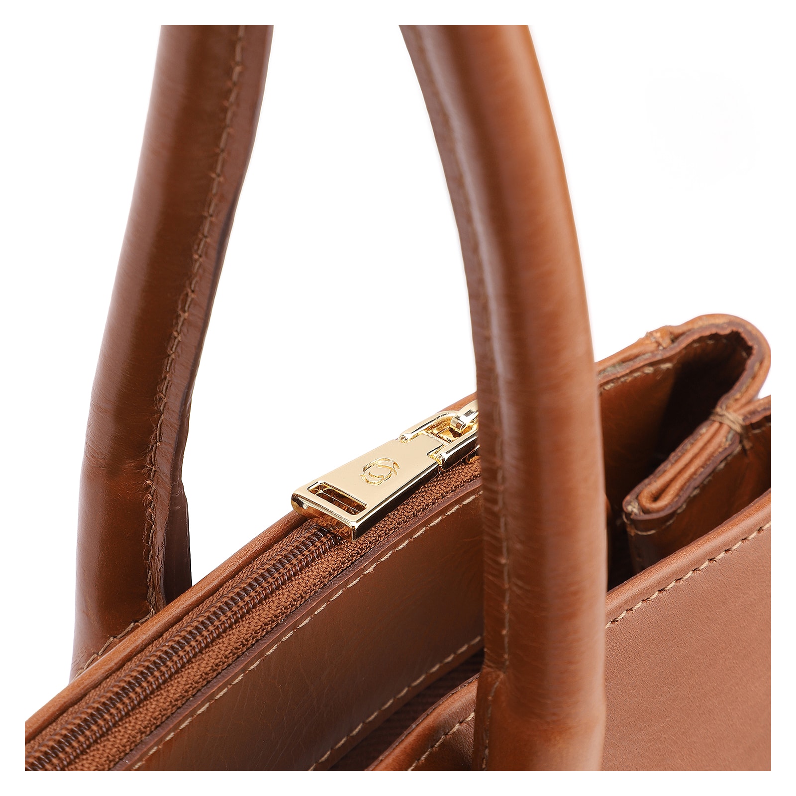 Bolsa Tote Couro Marrom Claro