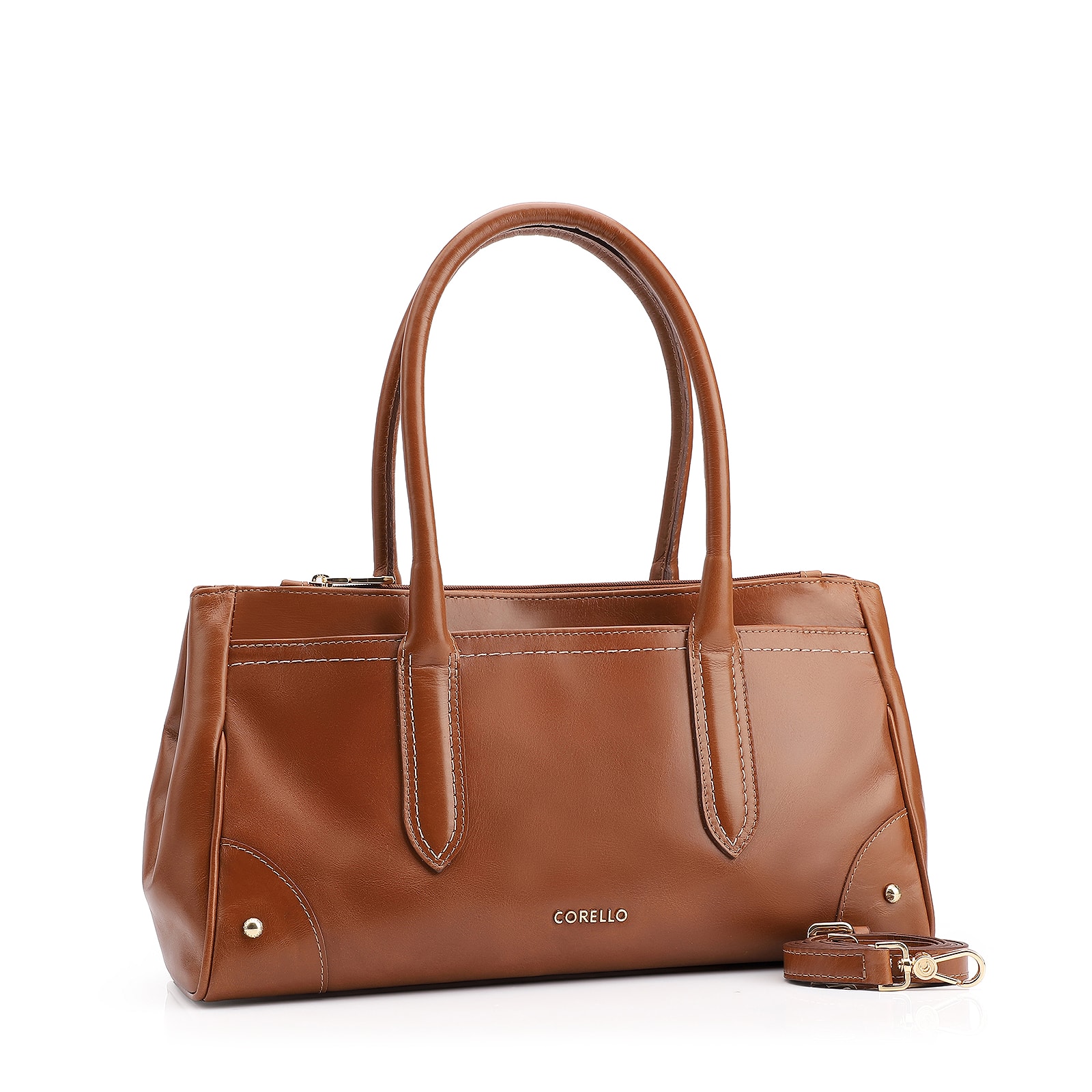Bolsa Tote Couro Marrom Claro