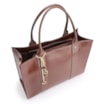 Bolsa Tote Couro Marrom/Couro Lezard Marrom - imagem 5