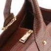 Bolsa Tote Couro Marrom/Couro Lezard Marrom - imagem 6