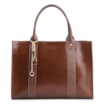 Bolsa Tote Couro Marrom/Couro Lezard Marrom - imagem 1