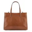 Bolsa Tote Couro Marrom/Crochet Marrom - imagem 3