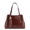 Bolsa Tote Couro Marrom Escuro - imagem 1