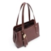 Bolsa Tote Couro Marrom Escuro - imagem 4